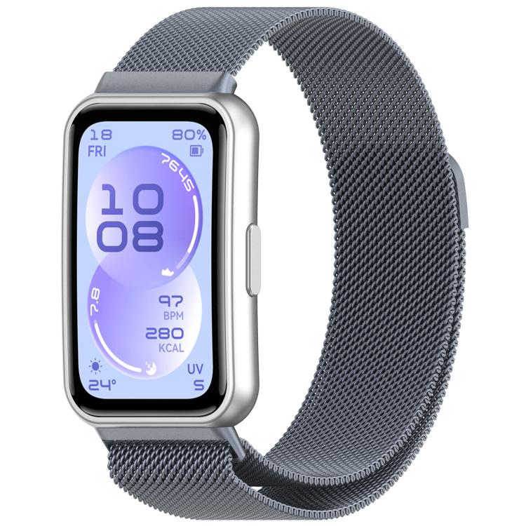 Mailänder Magnetisches Edelstahl Metall Ersatz-Uhrenarmband für Huawei Band 11 Pro / 11