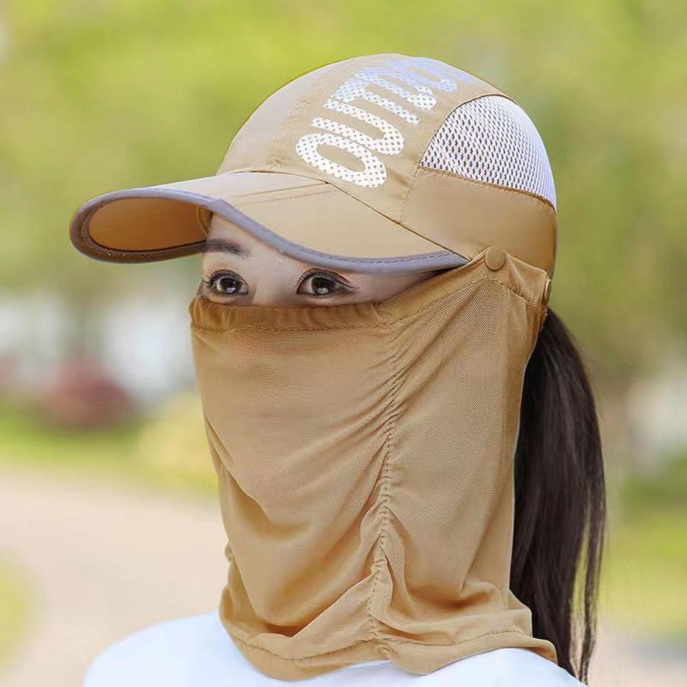 Sun Hat Sun Protection Hat Quick-dry Hat Face Cover Cap Cooling Wide Brim Baseball Cap Men