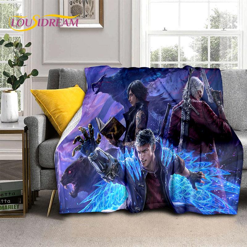 D-Devil May Cry Games DMC Gamer HD Blanket,Soft Throw Blanket for Home Bedroom Bed Sofa Picnic Travel Office Cover Blanket Kids