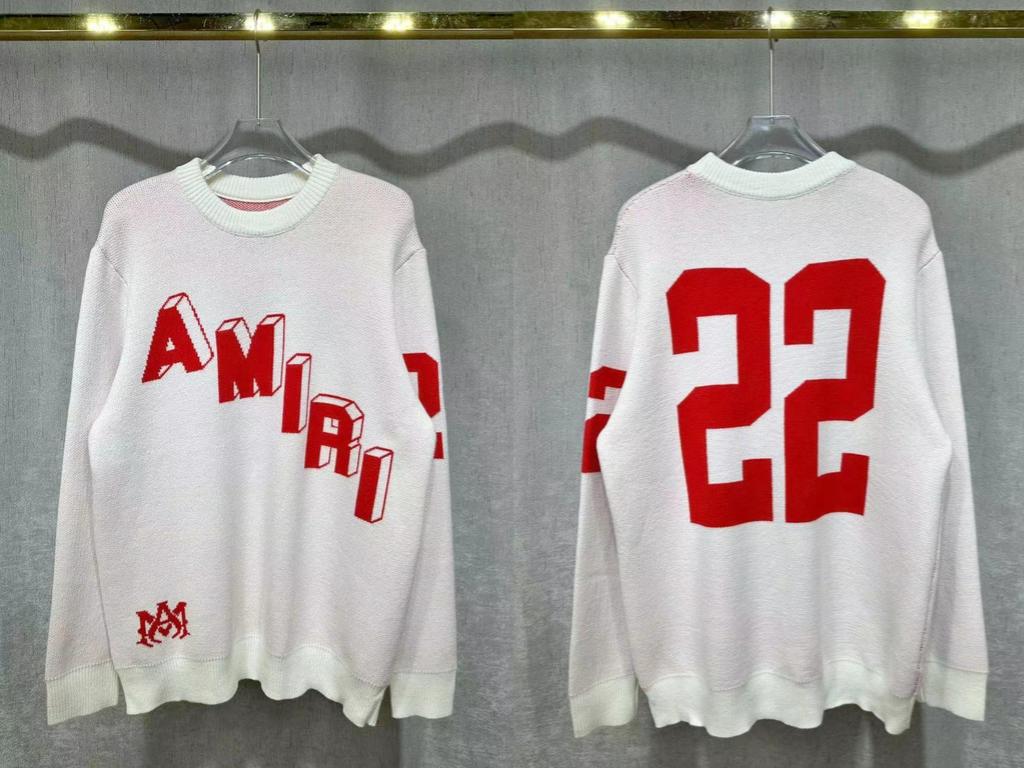 Amiri Herbst/Winter Kapuzenpullover mit Stickerei, Kirin-Arm und AMIRI-Buchstaben für Herren