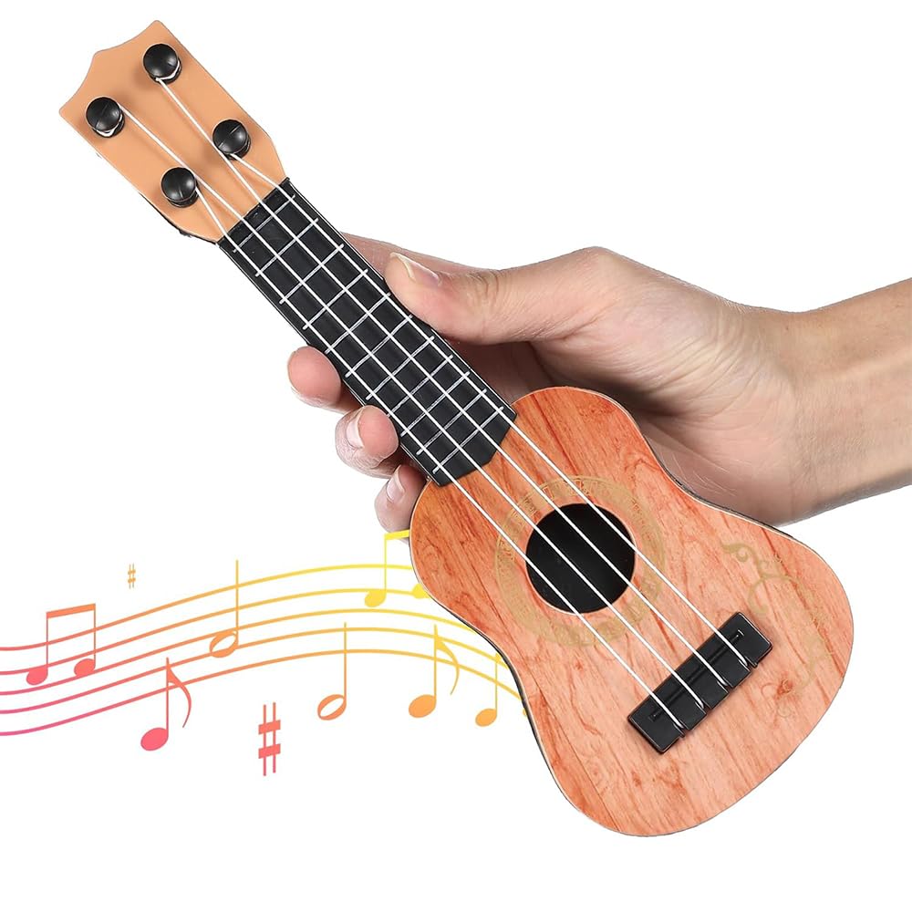 Eucli Model Chitară Jucărie Instrument Muzical Educativ Jucărie Chitară Mini Chitară Jucărie Educativă Timpurie pentru Copii Mici și Preșcolari Copii