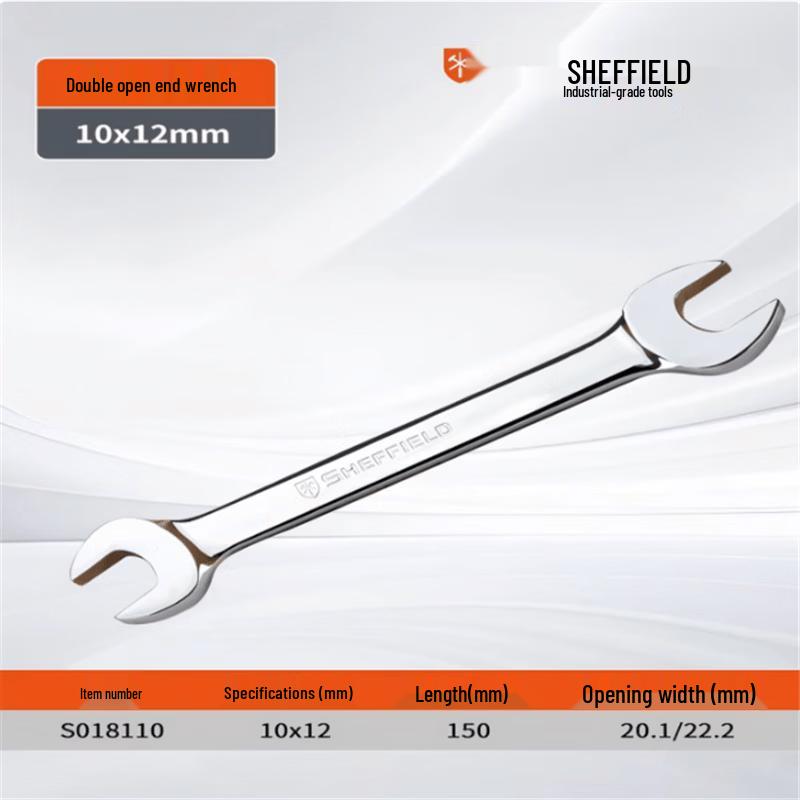 Sheffield Metric Polished Double Open-End Wrench