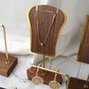 Photography Props Jewelry Display Stand Copper and Wood Display Holder Storage Rack  Earrings