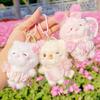 Blossom Bear Cherry Rabbit Cat Plush Keychain Stuffed Doll Toy Gift Pendant