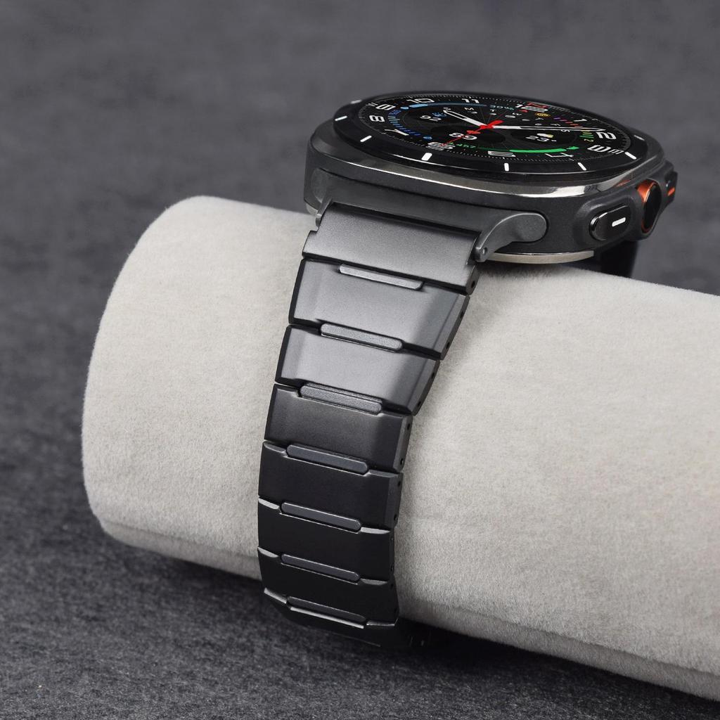 Compatible Two-Color Rubber Folding Buckle Wristband for Samsung Galaxy Watch 8