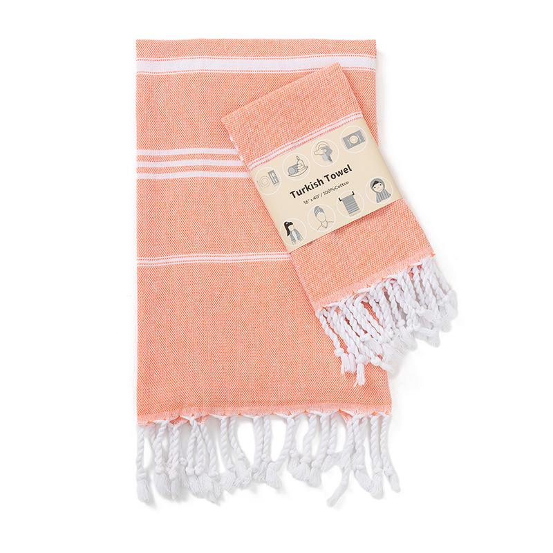 Striped Quick-Dry Cotton Kitchen & Tea Towel - Yarn-Dyed, Water-Absorbent, Multifunctional,  Turkey