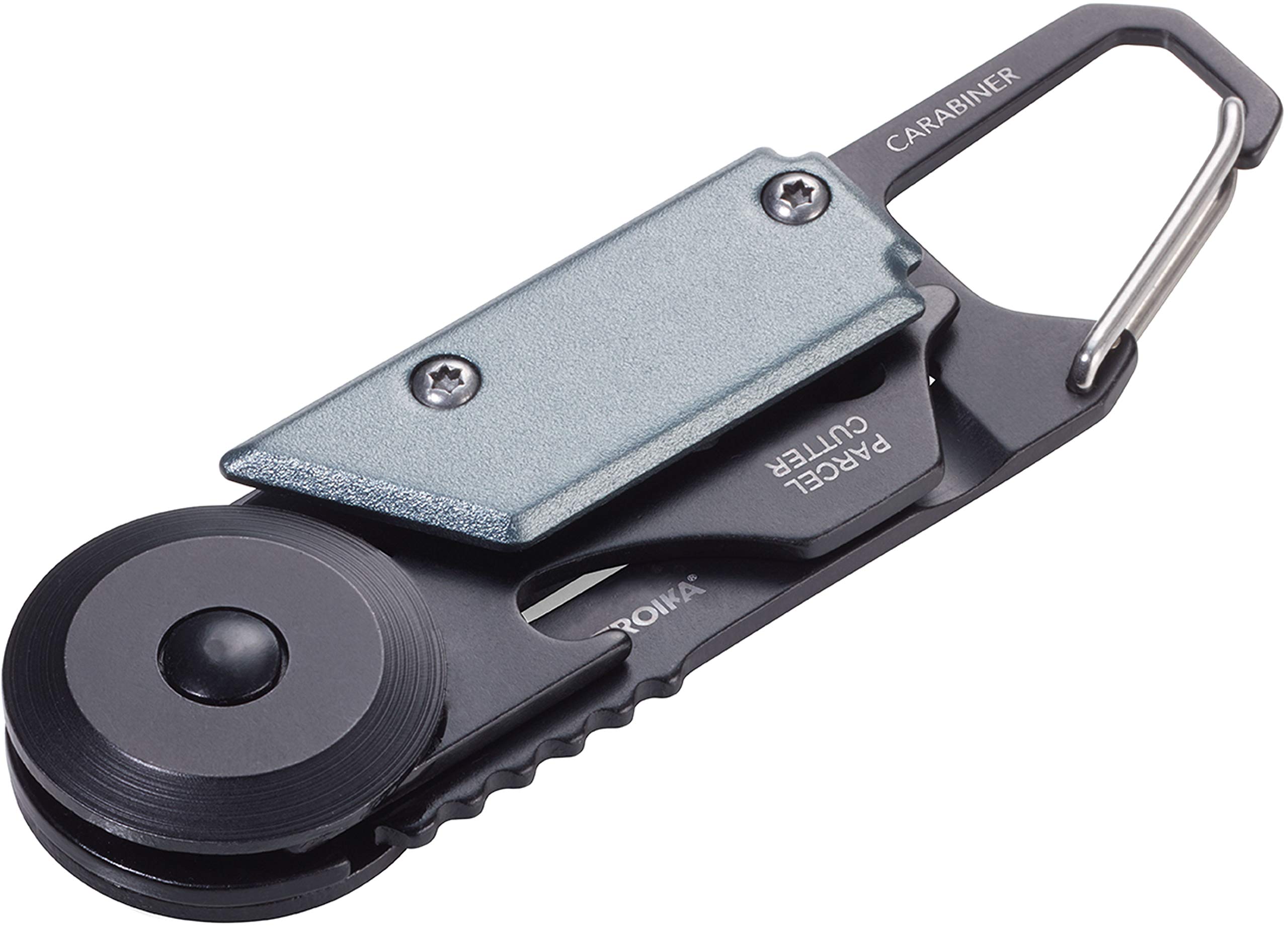 TROIKA Mini Multi-Tool Egon Titanium Color Multi-functional Mini Tool Cardboard Cutter TR-KTL26-TI