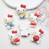 24/120PCS Cartoon DIY Accessories Apple Kitten DIY Resin Accessories Phone Case Hair Clip Keychain Pendant Accessories