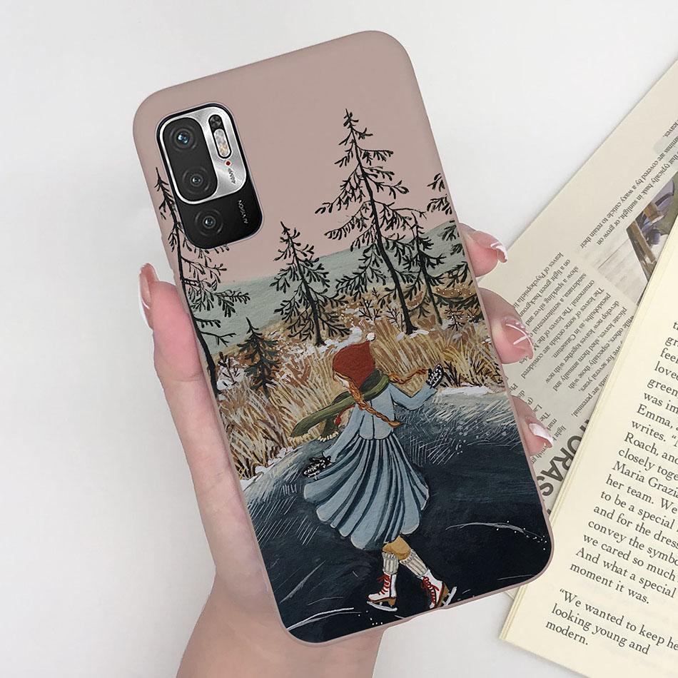 For Xiaomi Redmi Note 10 10T 11 SE 5G Case Pilot Cartoon Pattern Soft Silicone Back Cover For Xiaomi Poco M3 Pro 5G New Bumper