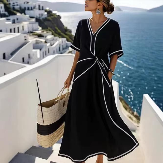 2026 European and American Women's Clothing Explosive Summer New Temperament Elegant Temperament Commuter Dress