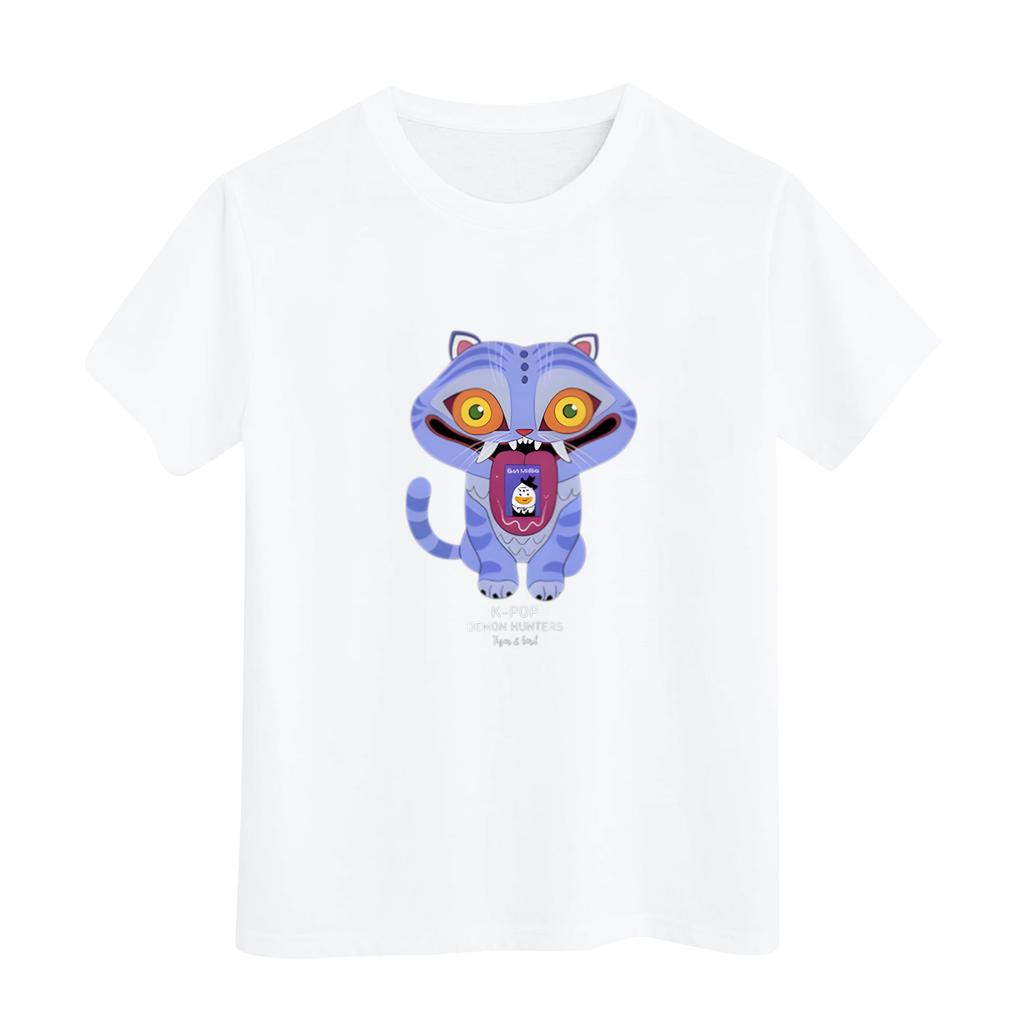 Men's Round Neck Printed Short-sleeved T-shirt Top
