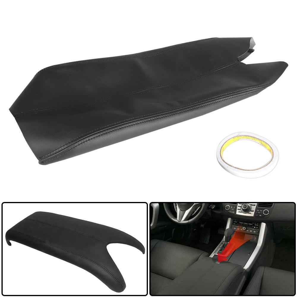 Micro Fiber Leather Center Console Lid Armrest Cover Black Fits For 07 08 09 10 11 12 Acura RDX