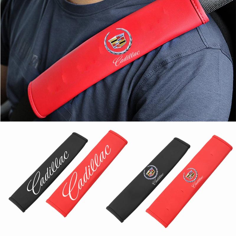 Car Seat Belt Cover for Cadillac CTS BLS Tiburon CT5 SRX Escalade Deville XTS DTS ATS XT4 XT5 XLR Safety Belt Shoulder Protector
