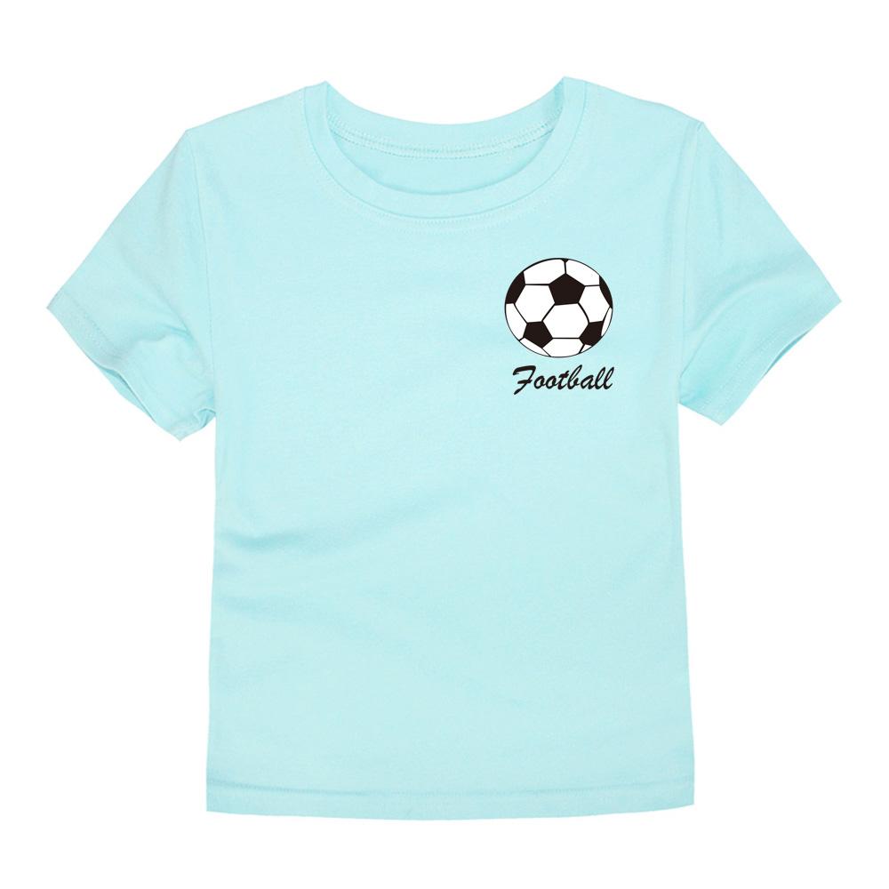 Boys Girls T Shirt Football for Kids Toddler 2 to 4 6 7 8 9 10 11 12 13 14 Years 100% Cotton Short Sleeve Tshirt Summer Clothes