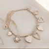 Vintage Luxury Multi Heart Design Pendant Necklace for Women Trendy All-match&Exquisite Neck Jewelry Gifts
