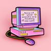 Women Brooch Cartoon Computer Design Zinc Alloy Brooch Pin Bag Sweater Suit Lapel Decorative Enamel Badge Outfit Accessory