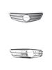 Silver Front Hood Grille Assembly for 2009-2014 Mercedes-Benz C-Class W204