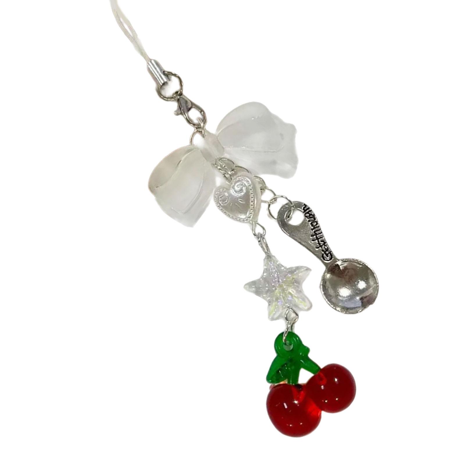 

Stylish Lucky Clovers Phone Charm Handmade Craft Supplies Resin and Alloy Phone Chain for Bags and Adults Daily Use 2