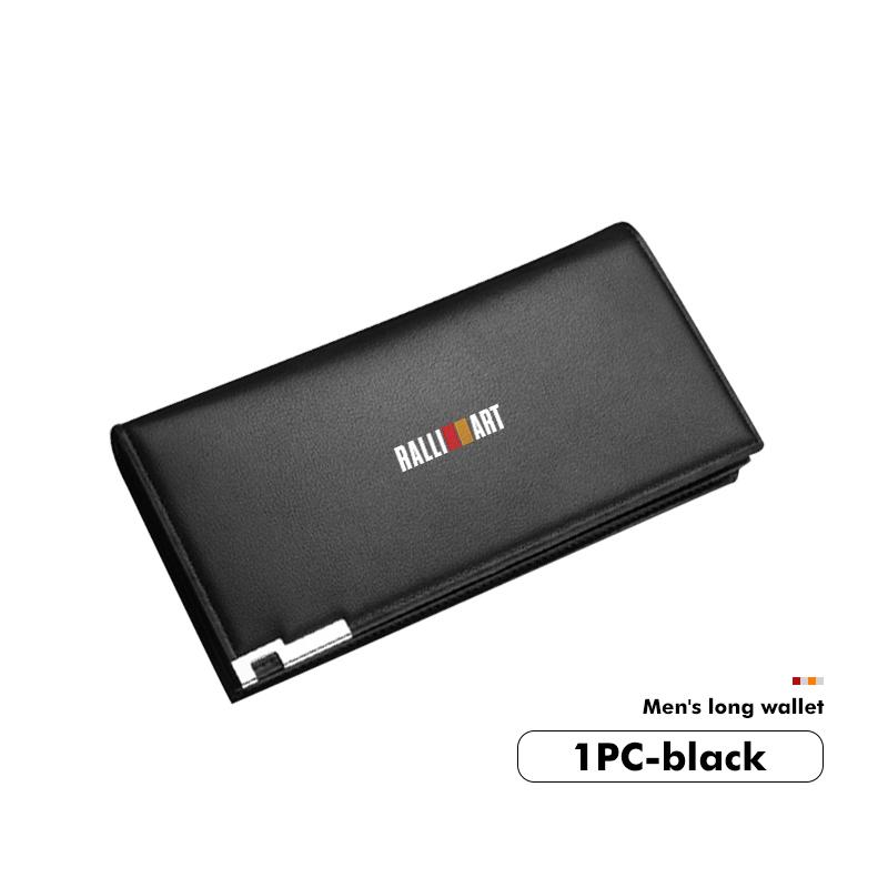 For Mitsubishi Men Wallets Business Long Zipper Large Capacity Multi-function Wallet Outlander Pajero Sport Lancer EX ASX L200
