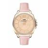 Boyfriend Women's Pink Leather Strap Gold Watch 14503981