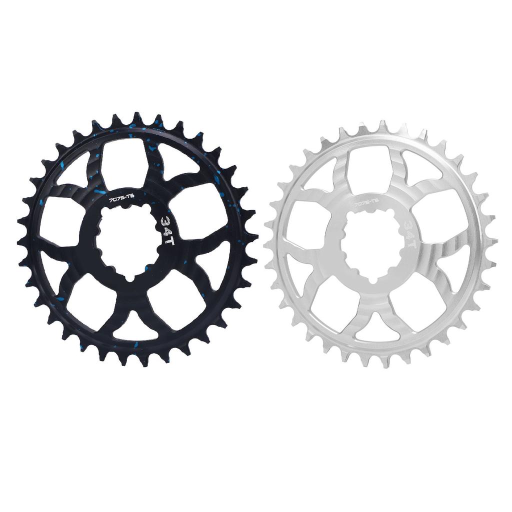 34T Bike Chainring 7075 Aluminum Alloy Positive Negative Tooth Round Chainwheel for GXP Road Bikes