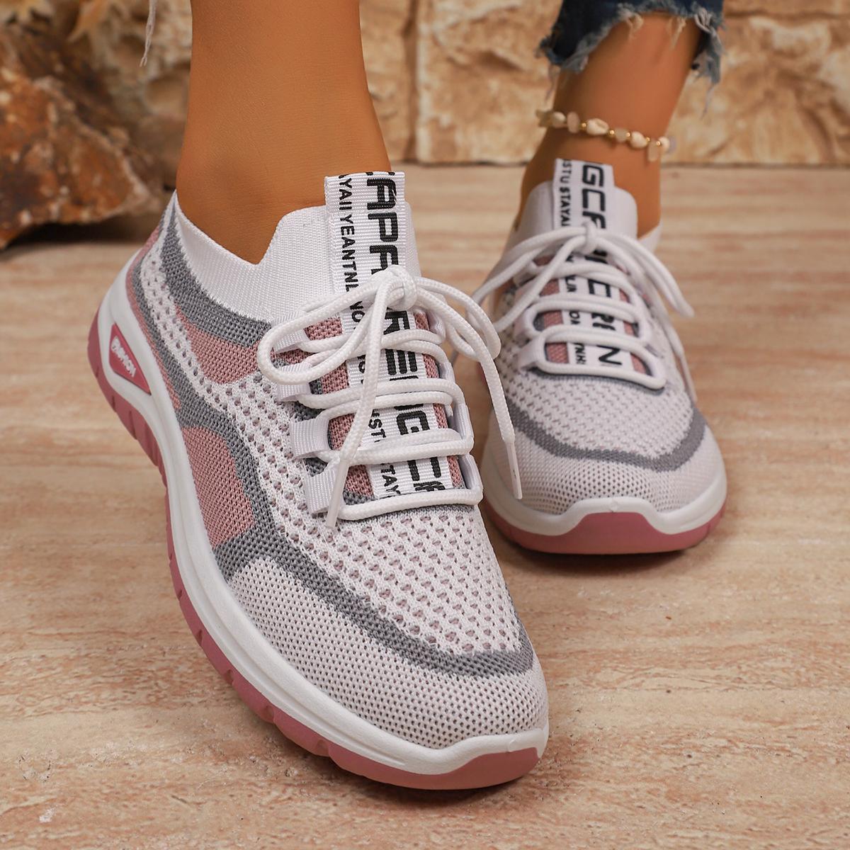 

Fashionable Shallow Lace Up Vulcanized Shoes For Spring And Autumn New Round Toe Comfortable Casual Sports Shoes For Women 36