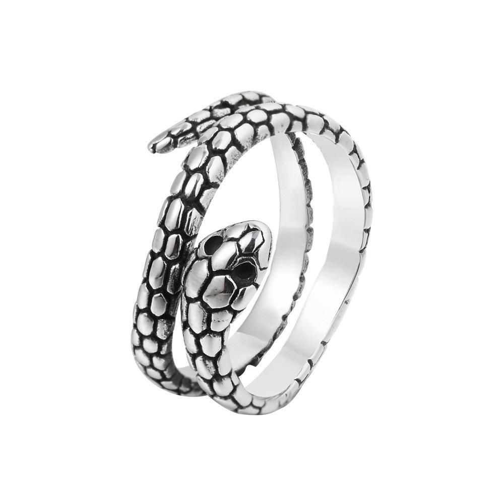 Ring Jewelry Retro Personalized Snake Python Men's and Women's Metal Rings
