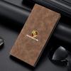 BMGB9 Portatessere ID Auto in Pelle Portafoglio Minimalista da Uomo per Porsche Cayenne Panamera Macan Boxster Cayman 718 911 Adesivo