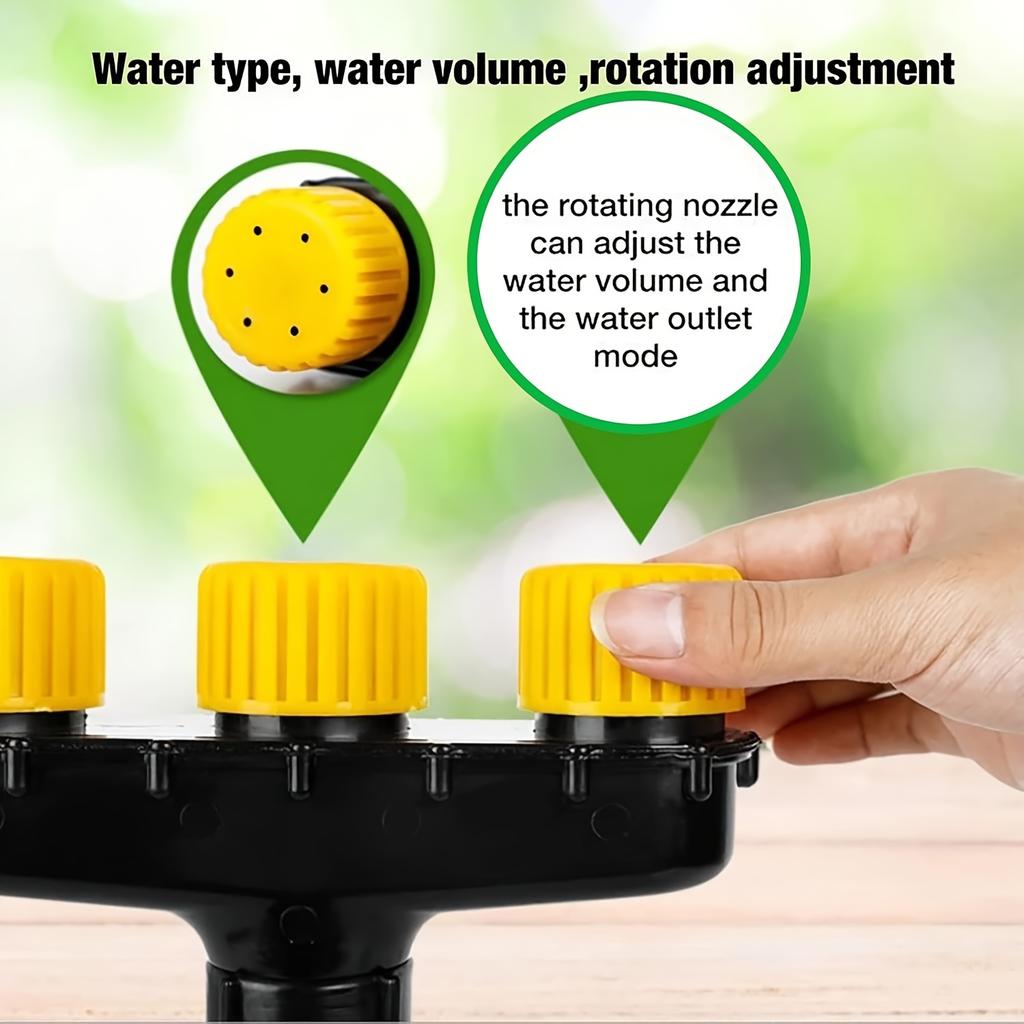 1pc Garden Watering Tool, Multi-Head Lawn Care Sprinkler, Multi-Hole Spray Nozzle for Watering Vegetables and Gardens, Garden Watering Sprinkler