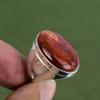 Roter Schlangenhaut-Jaspis Ring 925er Sterling Silber Ring Handgefertigter Ring Antiker Ring Edelstein Silberschmuck Verlobungsgeschenk Erhältlich in Ringgröße