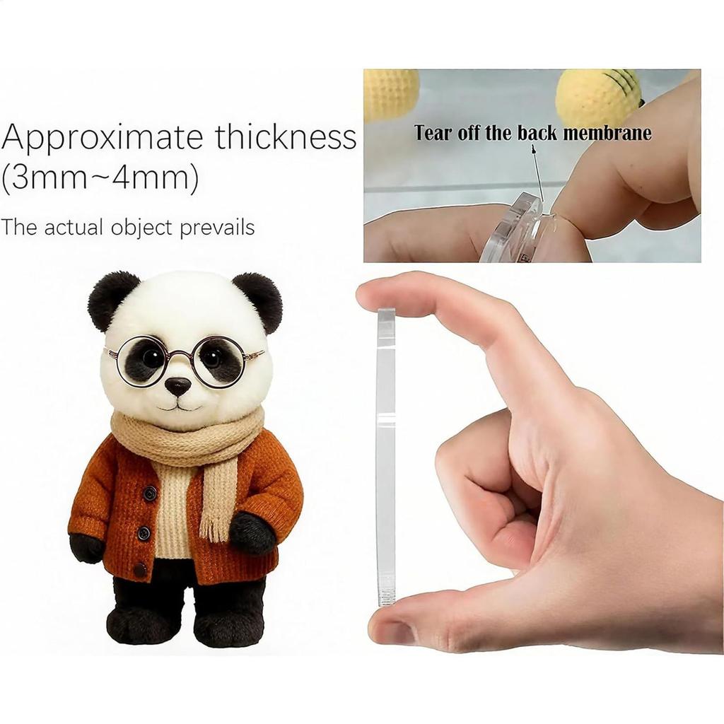 Cute Panda Christmas Advent Calendar 24pcs 2D Flat Panda Acrylic Pendants Christmas Panda Advent Calendar 2025 Xmas Navidad