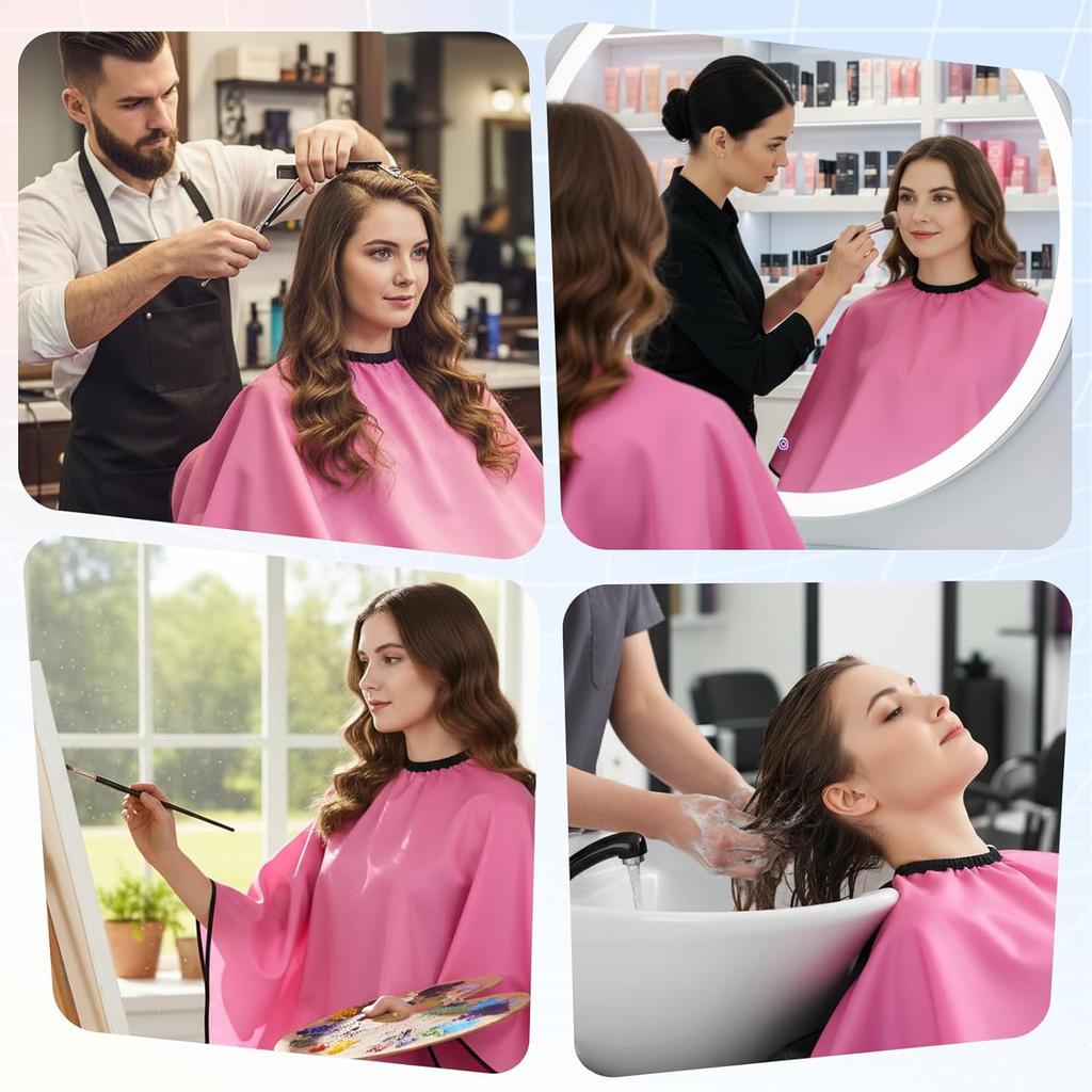Short Makeup Cape Barber Bib Dye Cape Mini Haircut Capes for Women Men Professional Shampoo Capes for Artist Beauty Salon Artist Styling Hairdresser