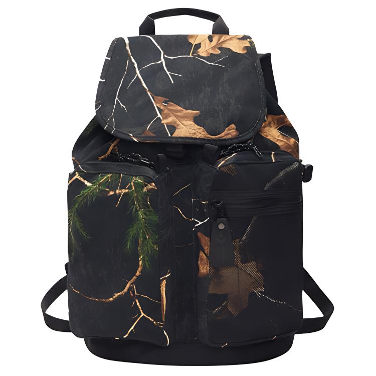 Converse Urban Functional Series Forest Camouflage Large Capacity Nylon Backpack Unisex Backpack Black 10020232-A01 Black