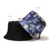Bocca Starry Night Bucket Hat Reversible Bucket Hats Double Sides Cap Cotton Foldable FisherUnisex Hat Hip Hop Fashion