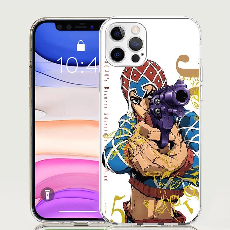 

JoJo Adventure Guido Mista Phone Case for Apple iPhone 17 Air 16 15 Plus 14 + 13 Mini 12 11 Pro Max 7 8 SE 16Max Soft Shell Cove iPhone 13 Pro Max