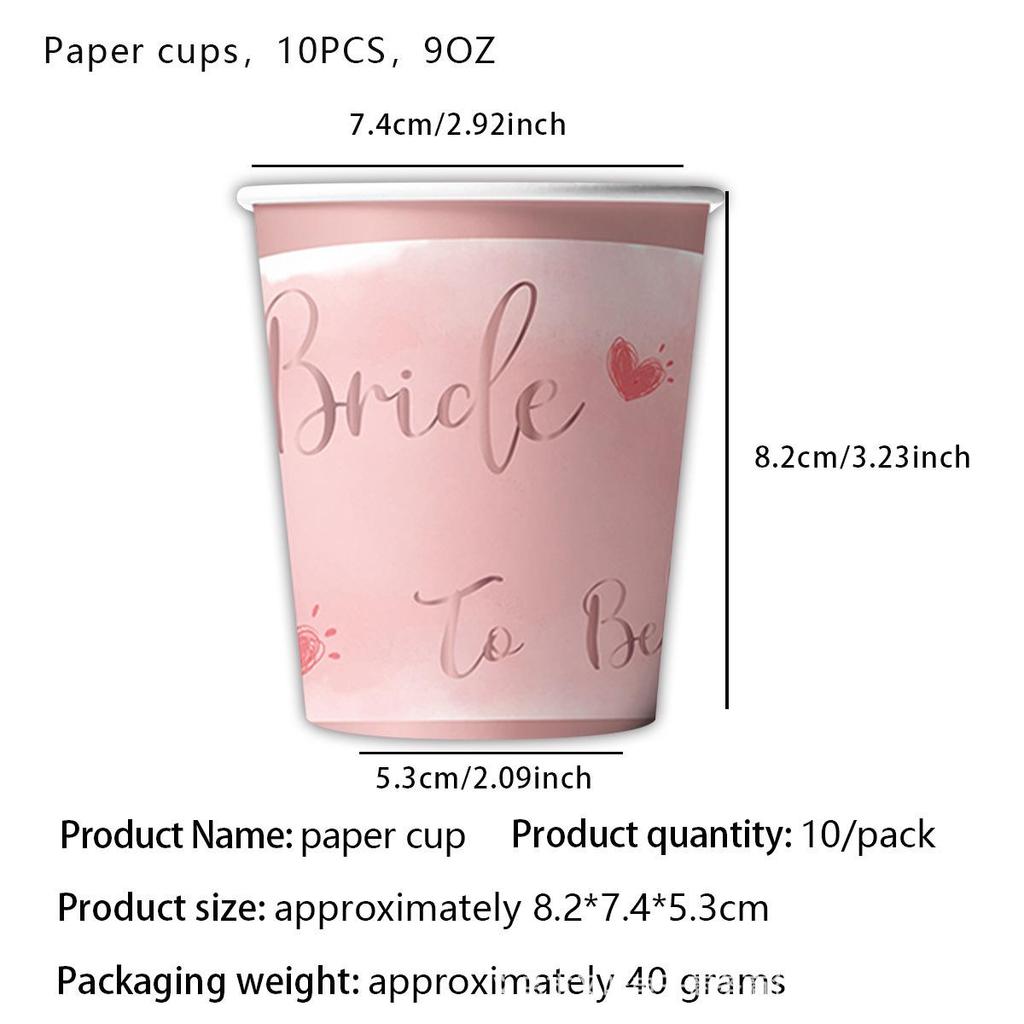 Cross-Border Bride Theme Party Tableware Set: Plates, Napkins, Tablecloth & Birthday Decorations