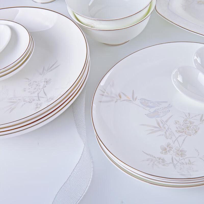 Service de table en porcelaine d'os 52 pièces Shengshi Tangyun
