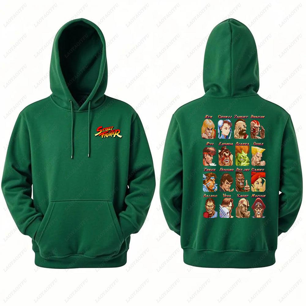 2025 Ryu Street Fighter Essential Hoodie Men's Sweatshirt Crazy Long Sleeve Autumn Loose Hipster Ropa Hombre Clothes Man Hoodie