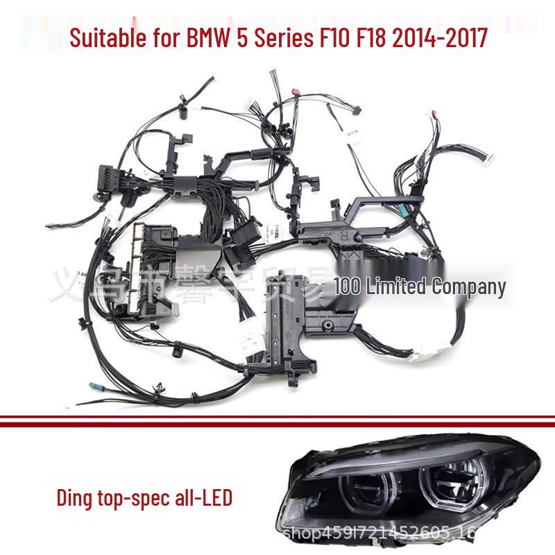 BMW 5 Series F18 Headlight LED Wiring Harness Set (2014-2017)
