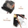 FRCOLOR Wall Clock Movement Kit with Walnut Wood Clock Hands, Long Axis Sweep Silent Function, Elegant Design