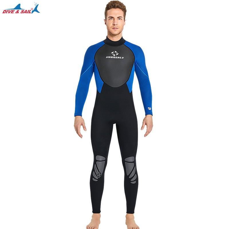Warm Diving Suit Men's 3MM One-piece Thick Women's Outdoor Cold-proof Snorkeling Surfing Swimsuit