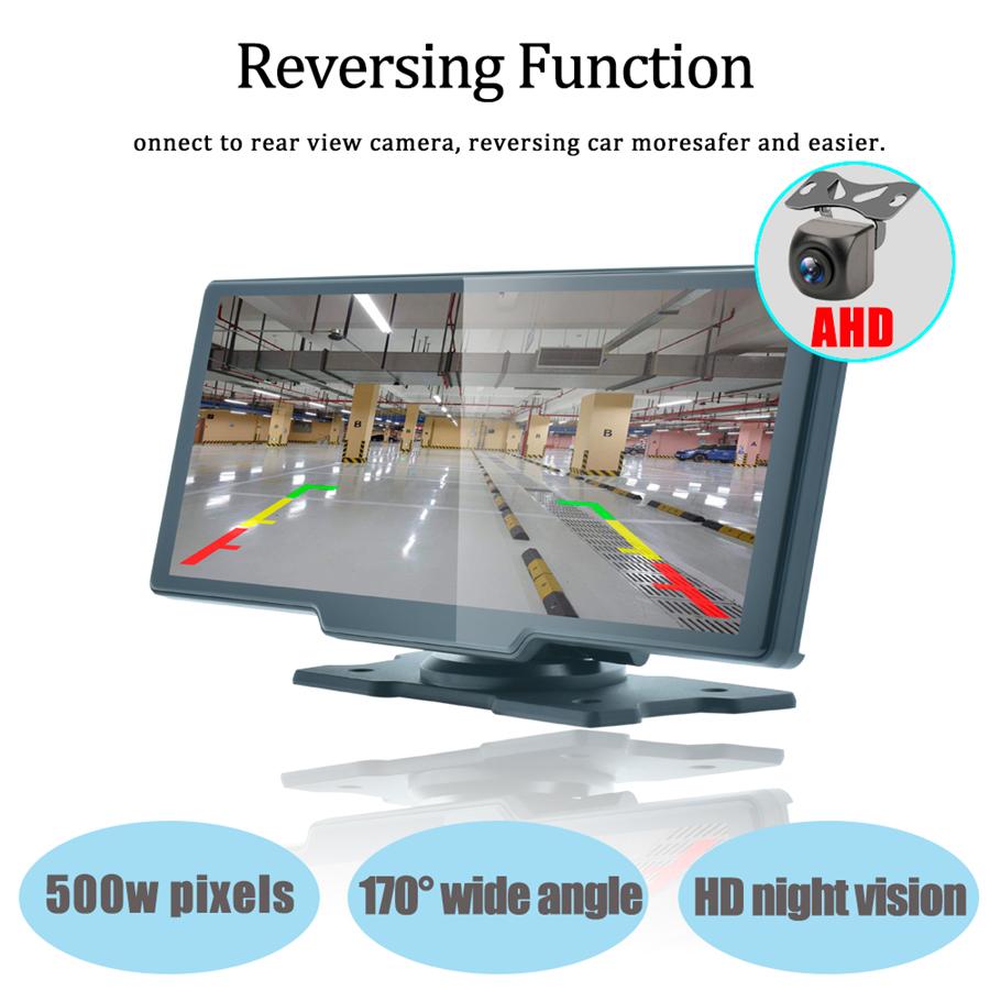 10.26" 4K Car DVR Video Recording Support Carplay Android Auto WiFi+ Rear Camera