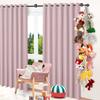 Cotton hanging storage chain, for storing plush animals. Each Bohemian-style display chain is equipped with 20 metal clips, suit