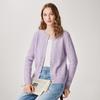 Women's Thickened Round Neck Wool Cardigan