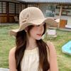 Sun Protection Flower Straw Hat Hollow Breathable Basin Cap Women Visors For Outdoor Travel Beach