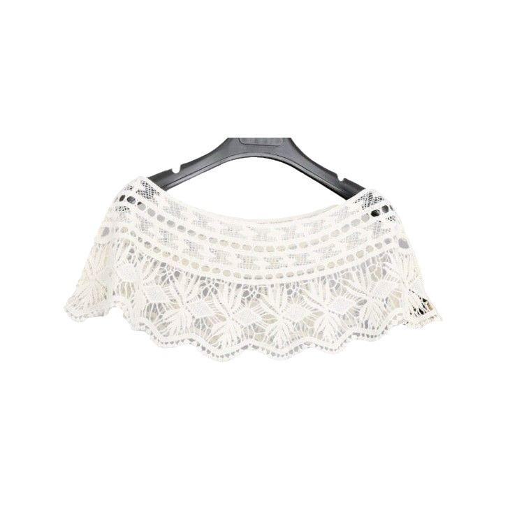 Korean Style Lace Shawl Blouse - Sleeveless Summer Vest