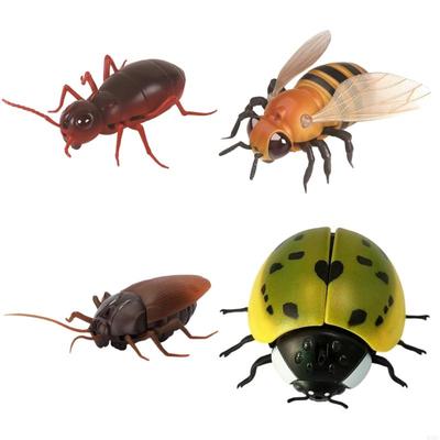 Electric Insect Pet Toy With Auto Obstacle Detection Prank Toy For Indoor Boredom Dog Cats Entertainment Fun