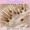 Birthstone Zodiac Necklace With Titanium Steel Pendant For Women And Men