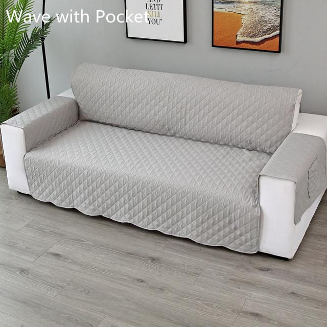 Universal Quilted Sofa Cover For Living Room Dust Resist Pet Sofa Cushion Funda Sofa Furniture Cases Durable Durable
