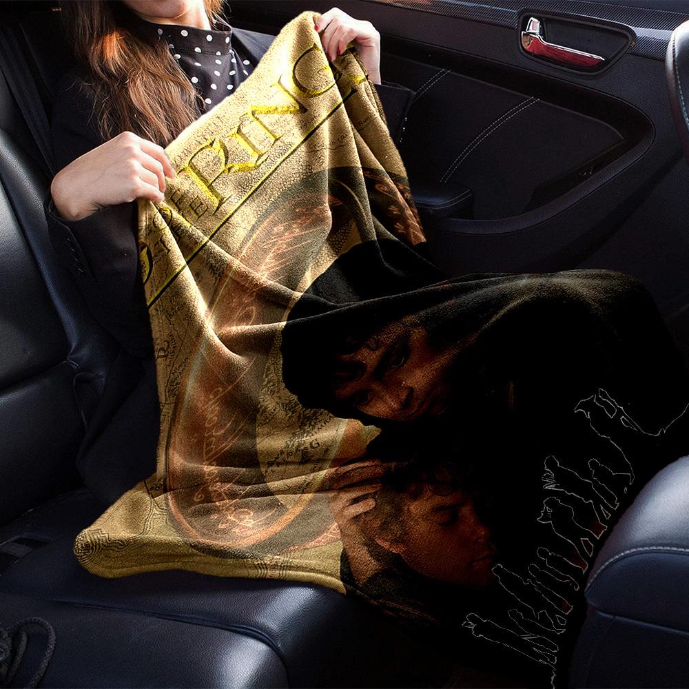 1pc Middle-earth Lord of the Rings Flannel Blanket - Soft Warm Throw for Home, Office, TravelL1369